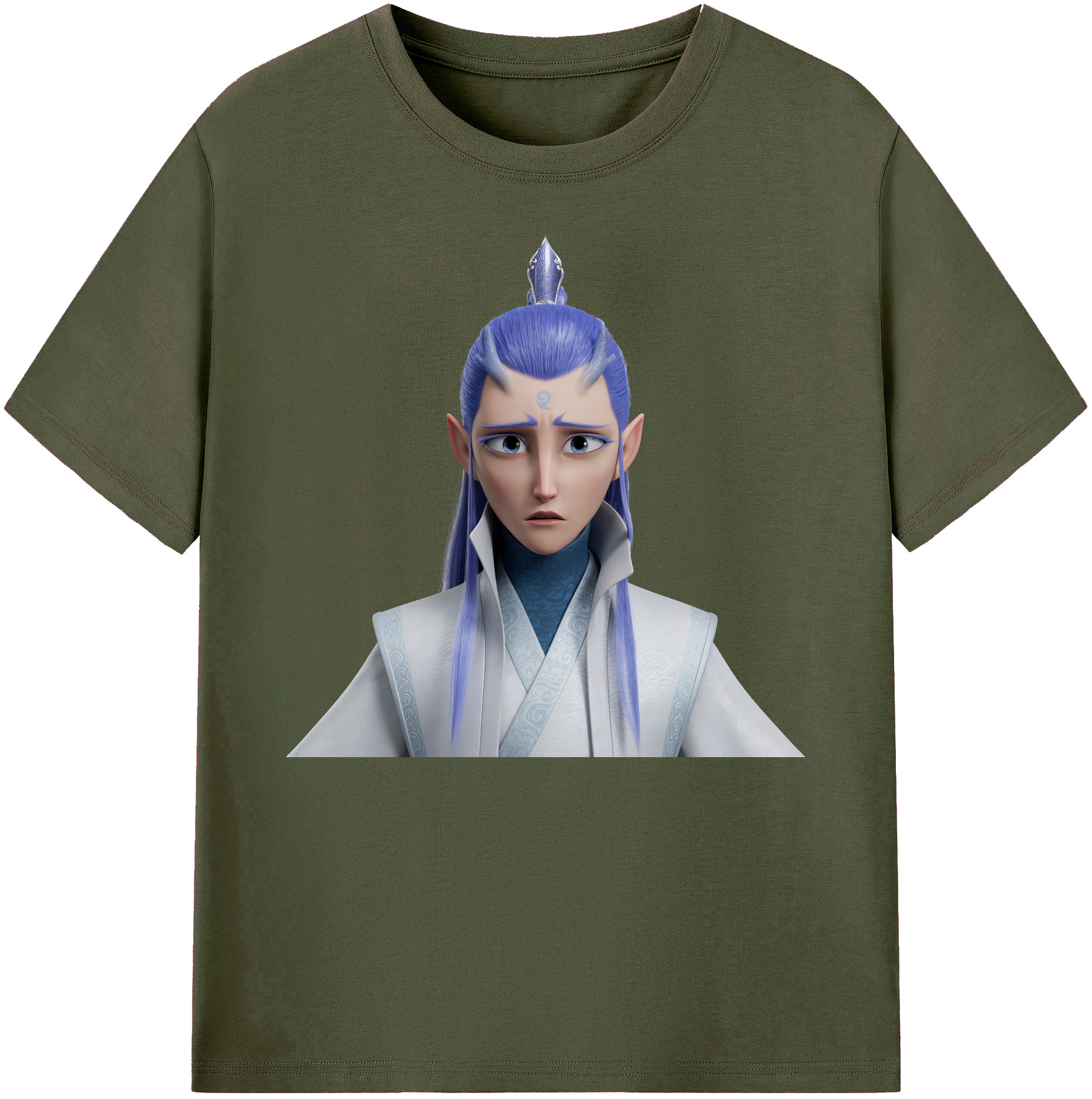 （画像用） Ne Zha 2 ナタ 魔童の大暴れ 綿100％ メンズ半袖Tシャツ｜肌触りやわらか＆通気性